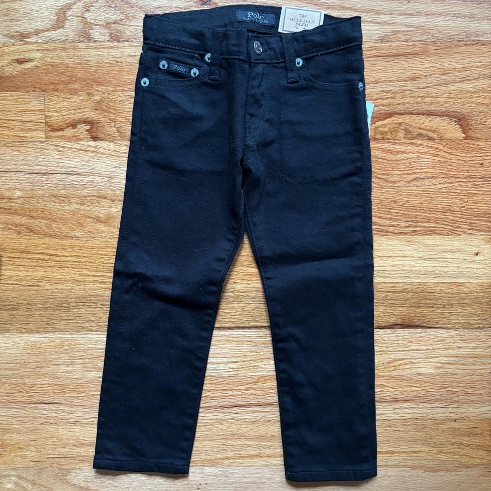 Polo by Ralph Lauren Toddler Kids Black Jeans Sz 3 Denim